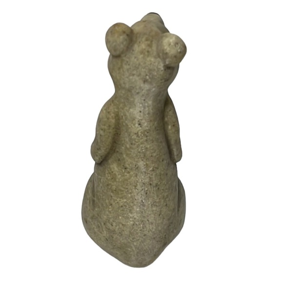 Quarry Critters Billy Polar Bear Stone 4.5” Made by Second Nature Vintage - Picture 2 of 4